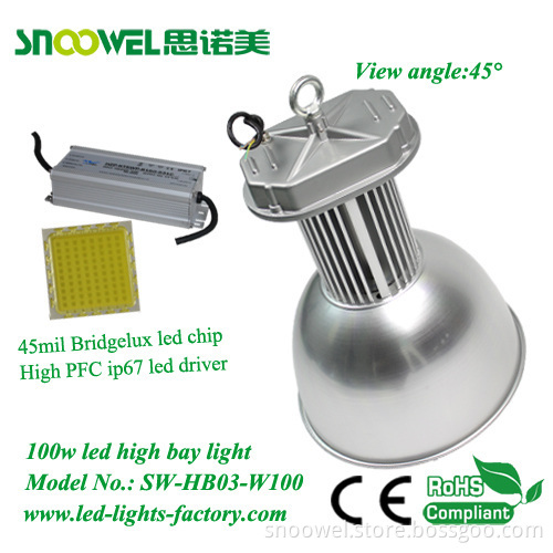 100w Led Hi Bay Lights For Factory,industrial